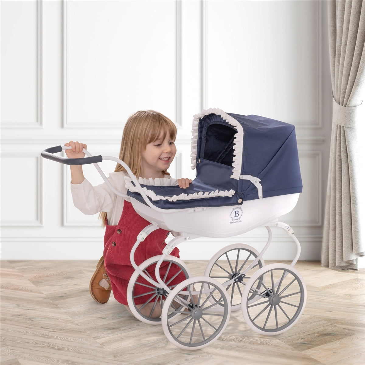 Johnston's Bella Rosa Windsor Carriage Dolls Pram