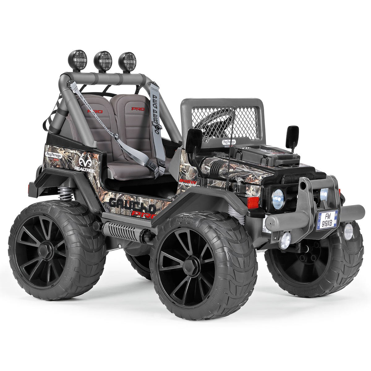 Peg Perego Gaucho Pro - Real Tree, 24 Volt 2 Seater Mega Jeep