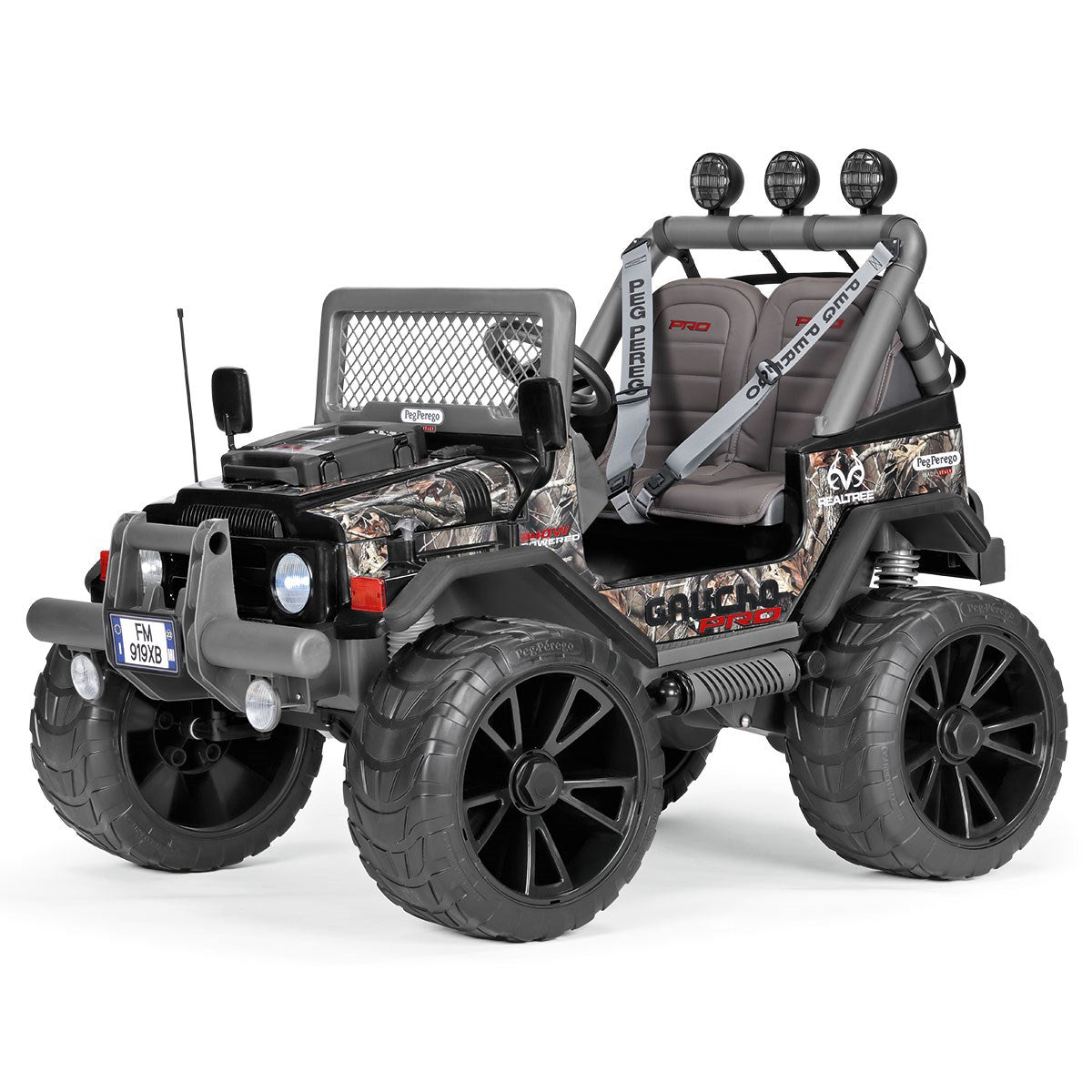 Peg Perego Gaucho Pro - Real Tree, 24 Volt 2 Seater Mega Jeep