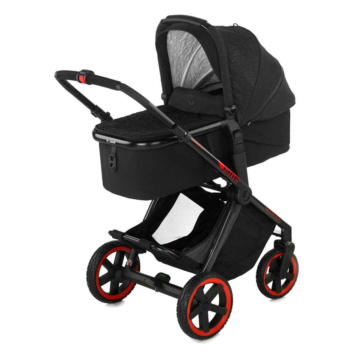 Jané Crosslight Pro Carbon 3in1 Travel System with Lie-Flat Kombibaby Car Seat