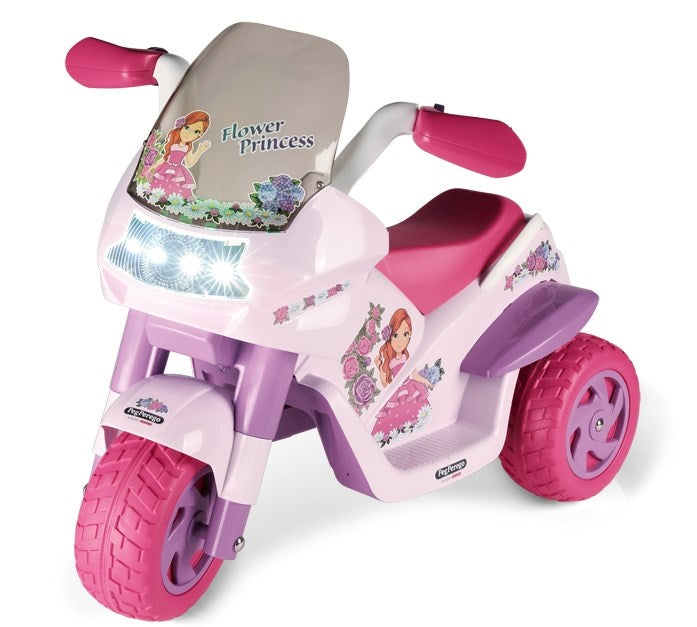 Peg Perego Flower Princess 6V Electric Motorcycle, 2+ years
