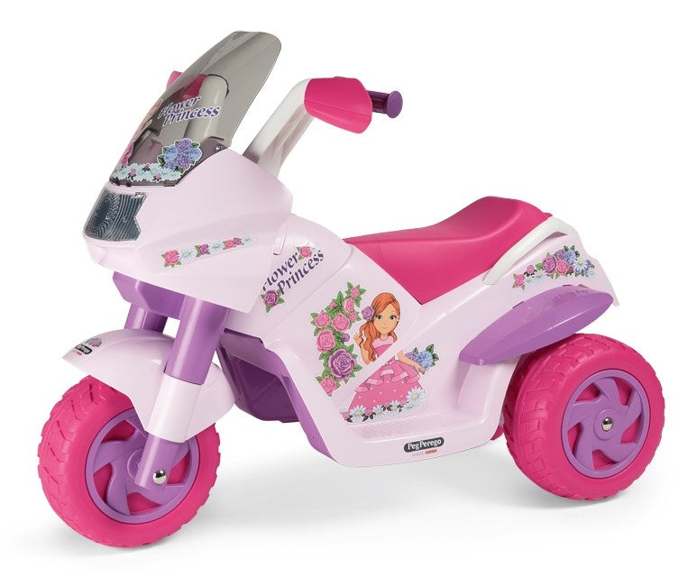 Peg Perego Flower Princess 6V Electric Motorcycle, 2+ years