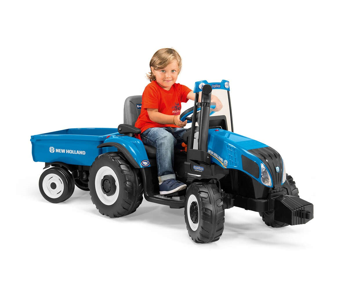 Peg Perego New Holland T8, 12V + Trailer