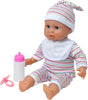 Johnston's Baby Joy, 38cm Soft Bodied Doll with Sleeping Eyes, Outfit, and 16 Interactive Sounds