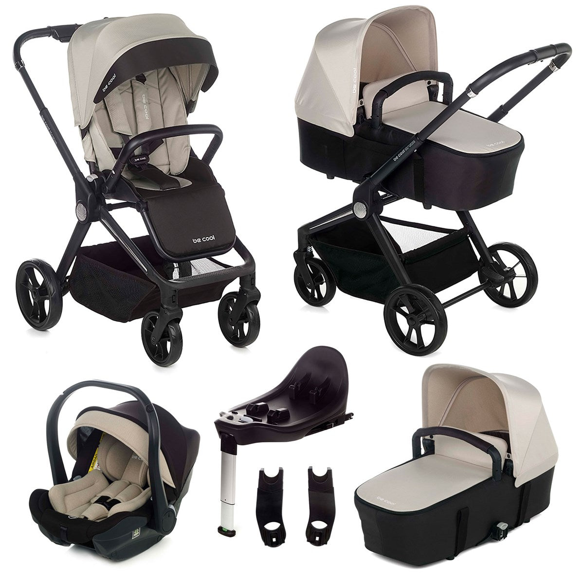 Be Cool Stratos 3in1 iSize Travel System + Isofix Base