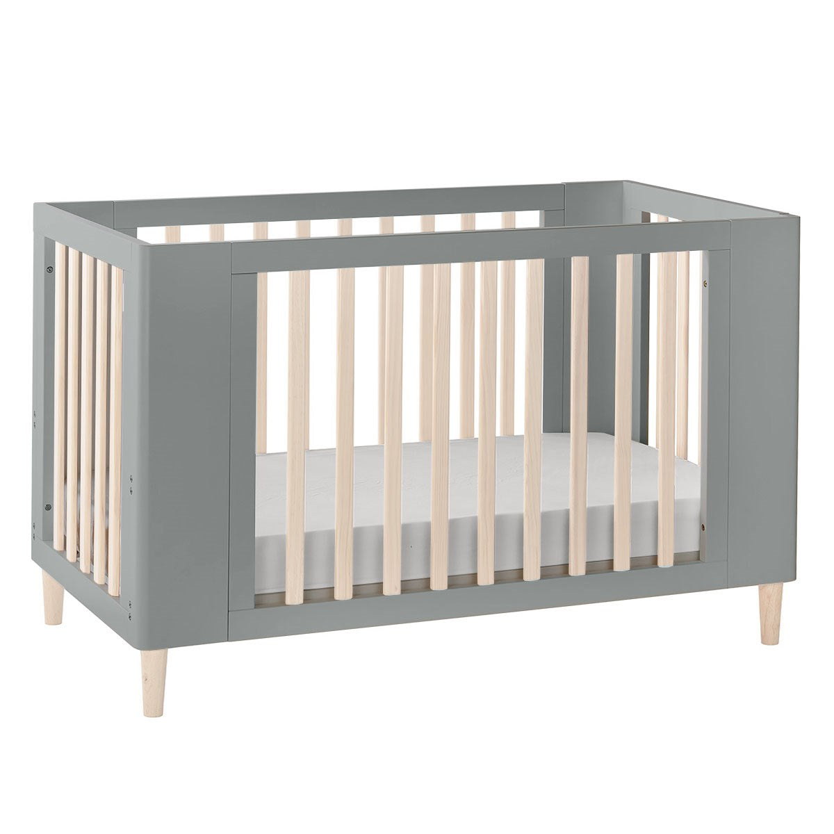 Cocoon Evoke 4 in 1 Nursery Furniture System, Dove Grey / Natural Wash