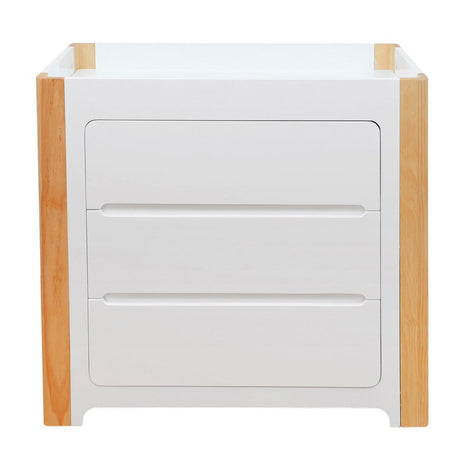 Cocoon Change Area Dresser, White / Natural
