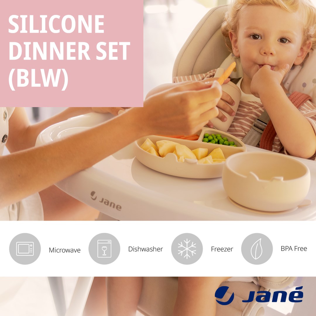 Jane Complete 4-Piece Silicone Dinner Set for Babies