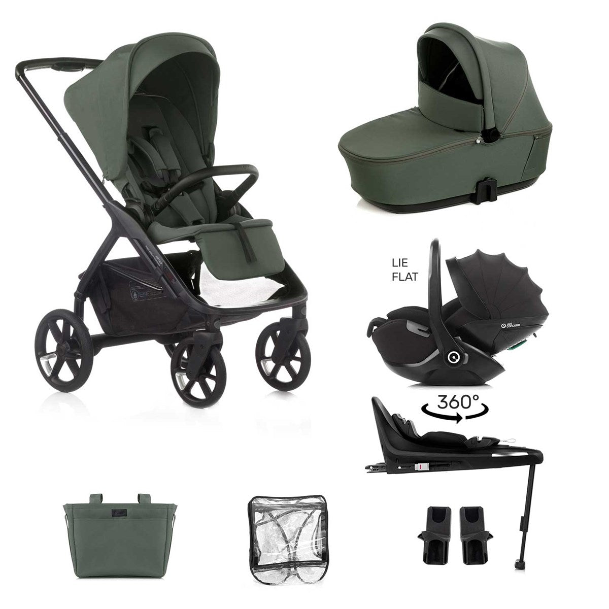 Jane Keep + Sleep + Kombibaby Travel System, Botanic