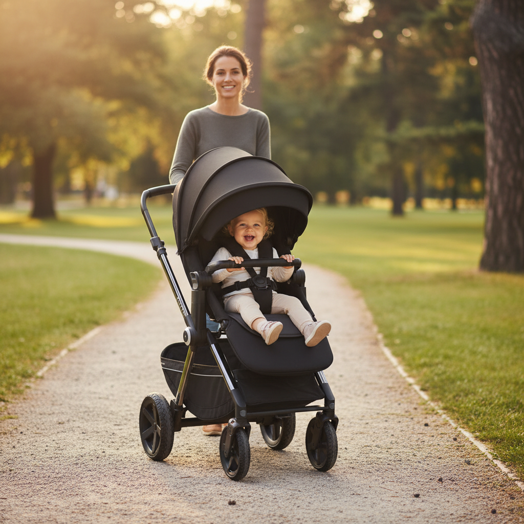 Jane Crosslight-3 Trio Kombibaby 360 Lie-Flat Car Seat Travel System, Special Edition Silver Shadow