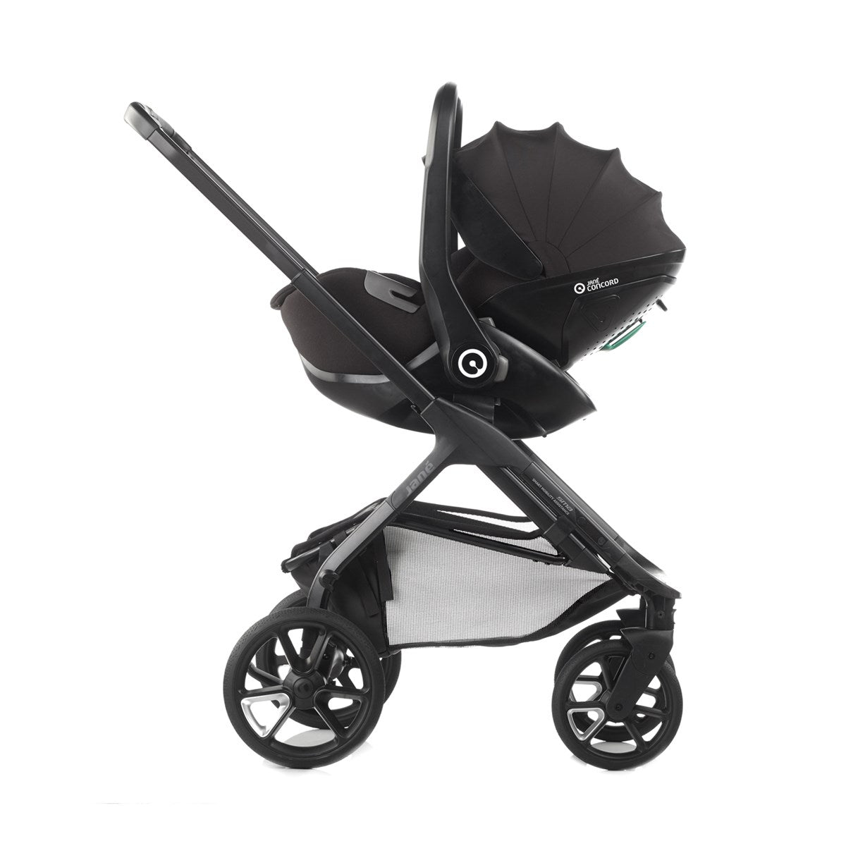 Jane Crosslight 3 + Sweet + Kombibaby Travel System, Silver Shadow
