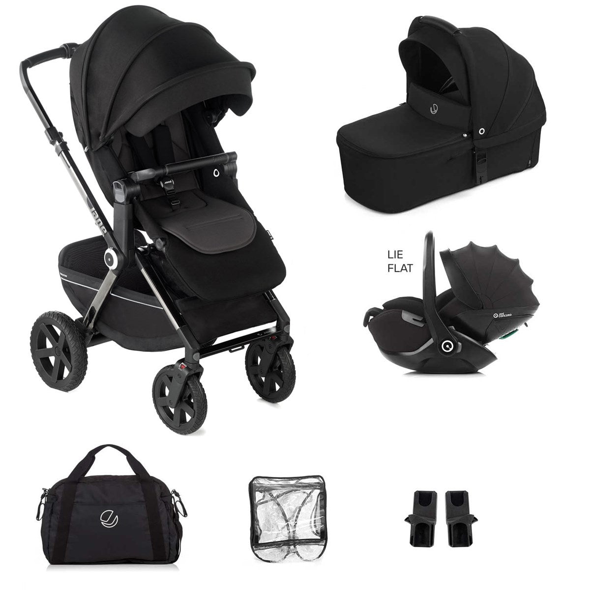 Jane Crosslight 3 + Sweet + Kombibaby Travel System, Silver Shadow