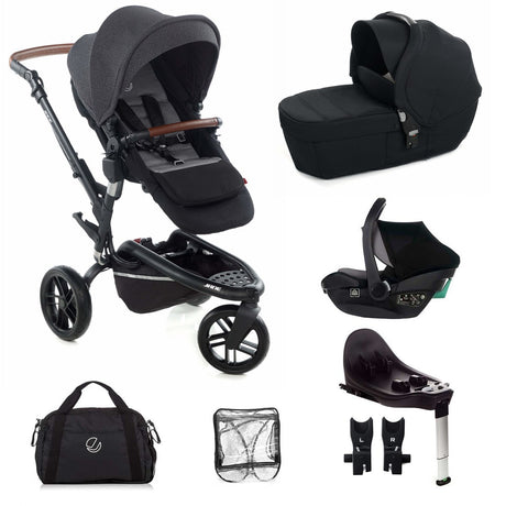 Jane Trider + Transporter + Travel Carrier Travel System, Cold Black