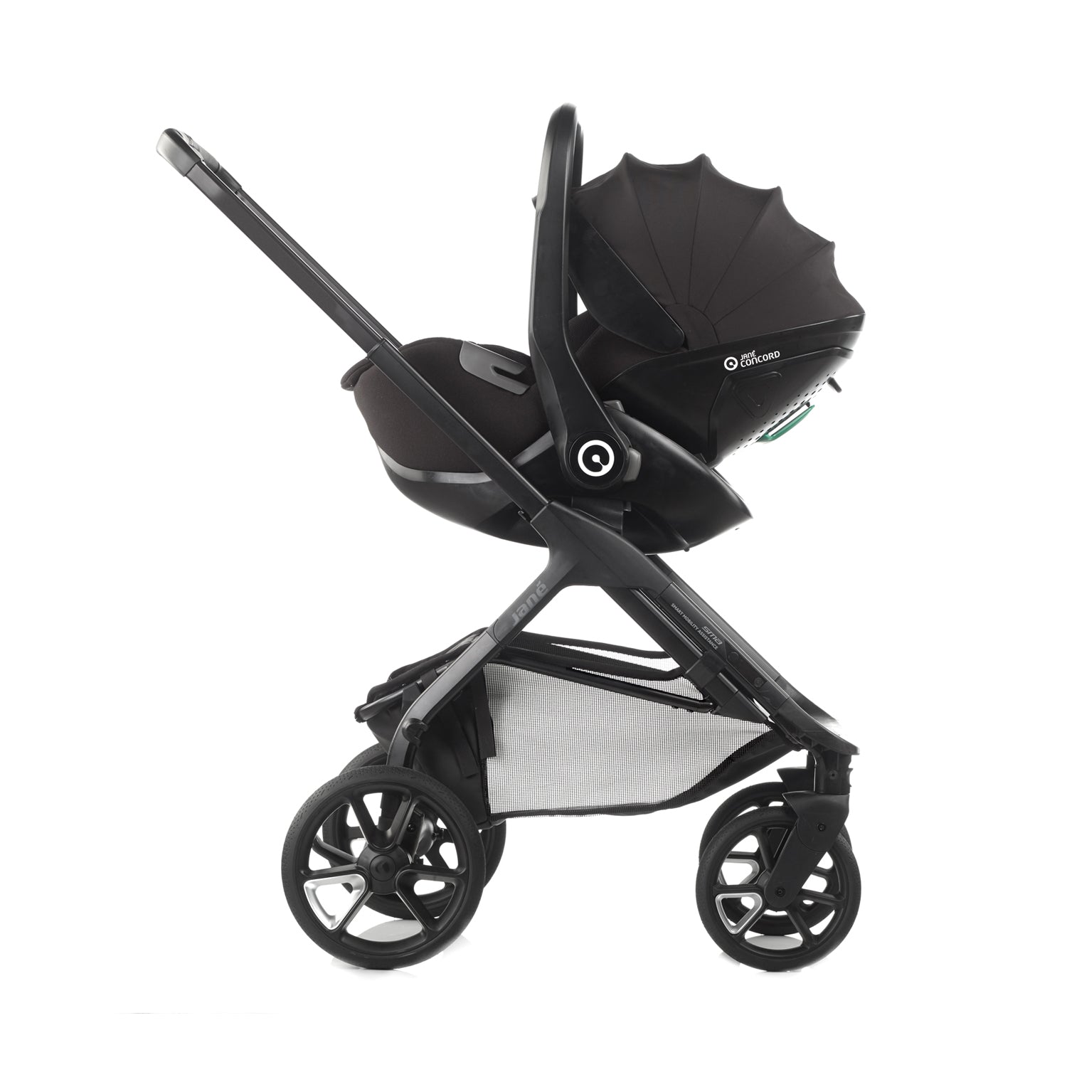 Jane Crosslight Pro Carbon 3in1 + Kombibaby Lie-Flat & Reclining car seat