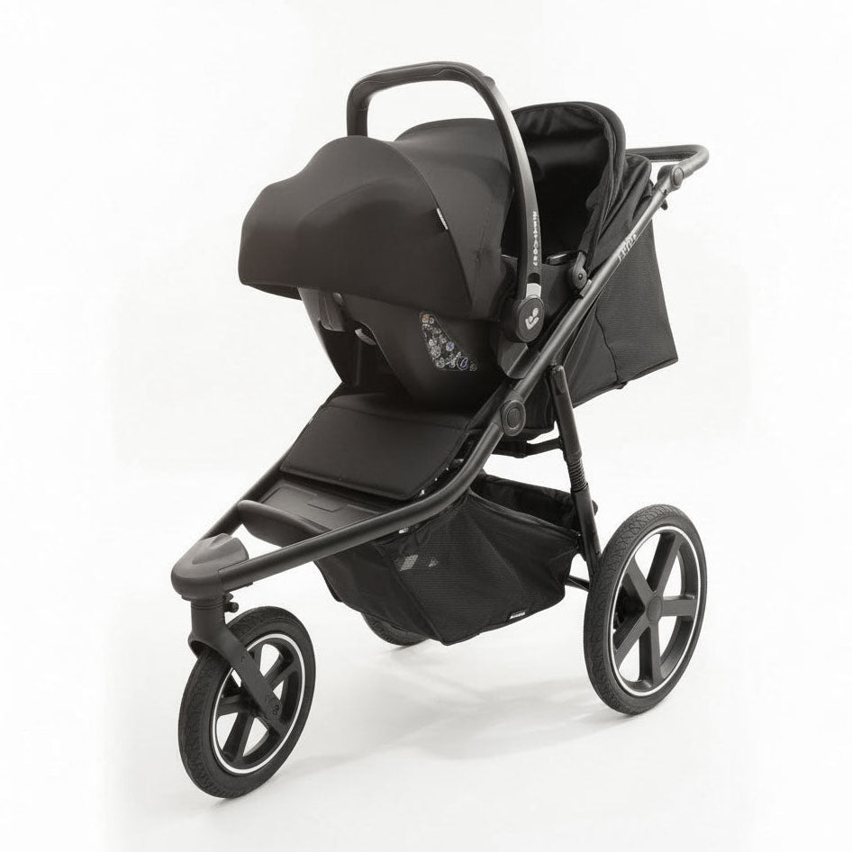Tribe All-Terrain Jogger Buggy – Birth to 22kg with Extending Canopy, Black