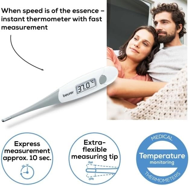 Beurer FT15/1 Digital Instant Thermometer with Flexible Tip