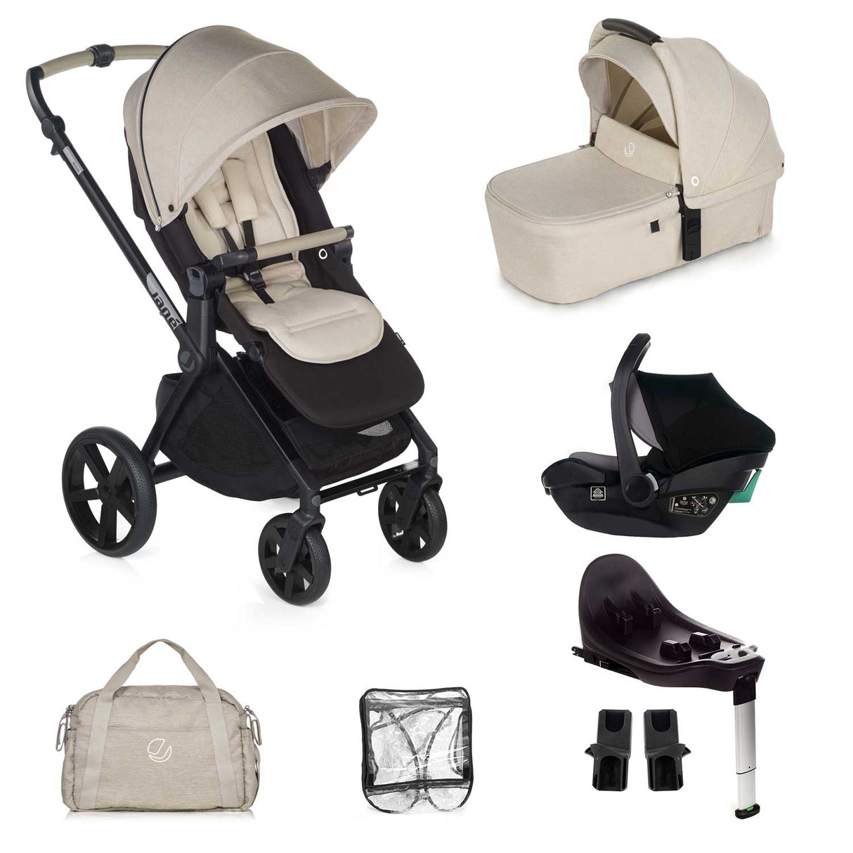 Jane Muum-4 Travel Carrier Car Seat Bundle