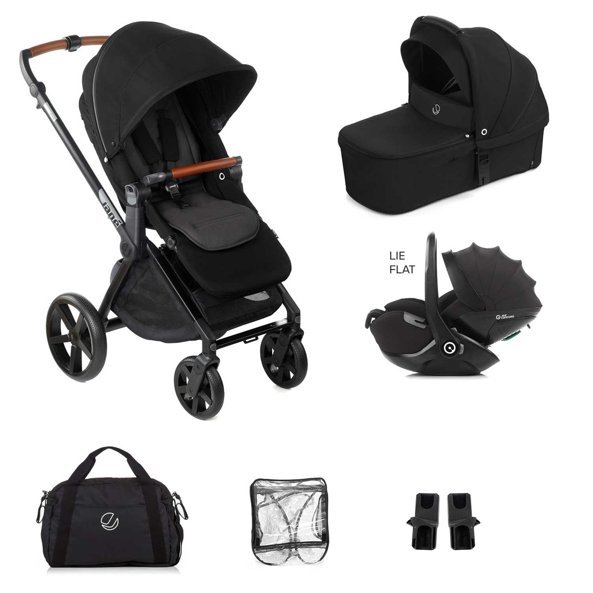 Jane Muum-4 Lie-Flat 360 Baby Car Seat Bundle