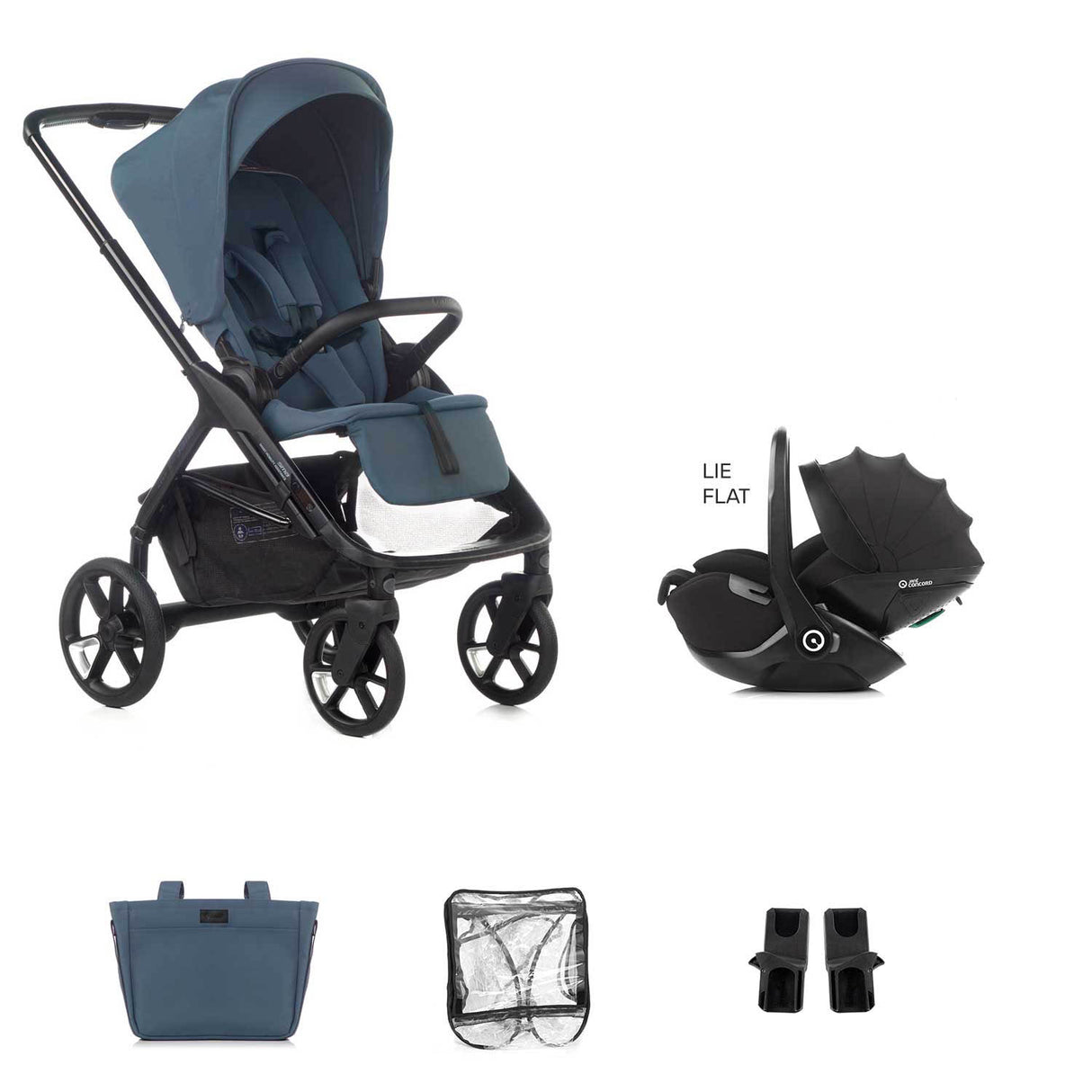Jane Keep Pushchair + Kombibaby Lie-Flat 360 Baby i-Size Car Seat Bundle