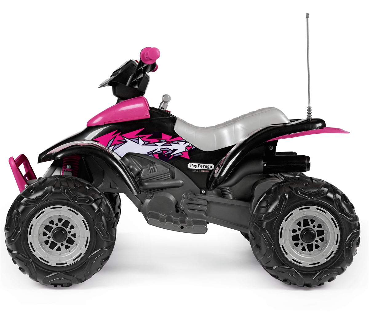 Peg Perego Corral T-Rex 330W 12 Volt Electric Quad, 3+ years, Pink