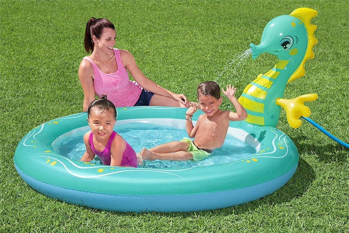 Bestway Seahorse Sprinkler Paddling Pool