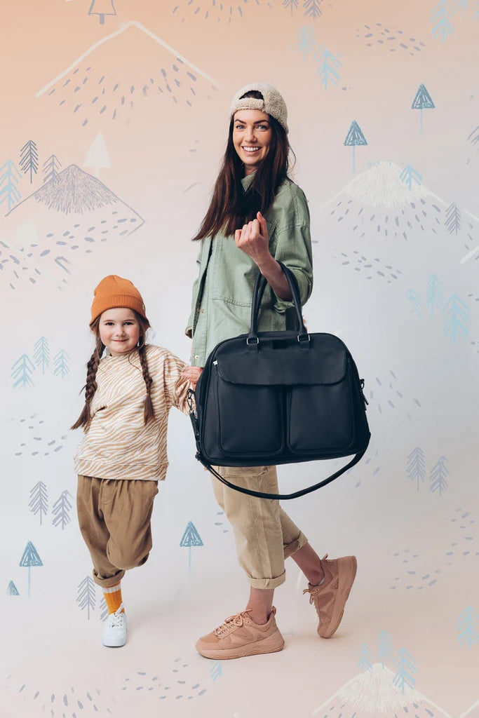 Bizzi Growin Baby Travel Crib Changing Bag POD ® - Vegan Leather