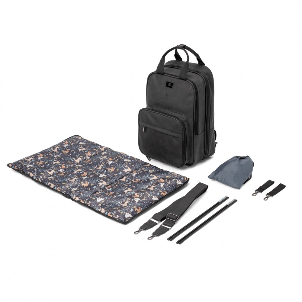 Bizzi Growin 2-in-1 Travel Bag & Baby Crib Vegan Leather - RucPOD ®