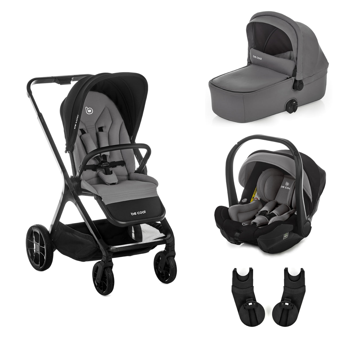 Be Cool Kombo Trio: Pushchair + Carrycot + i-Size Travel Carrier Car Seat