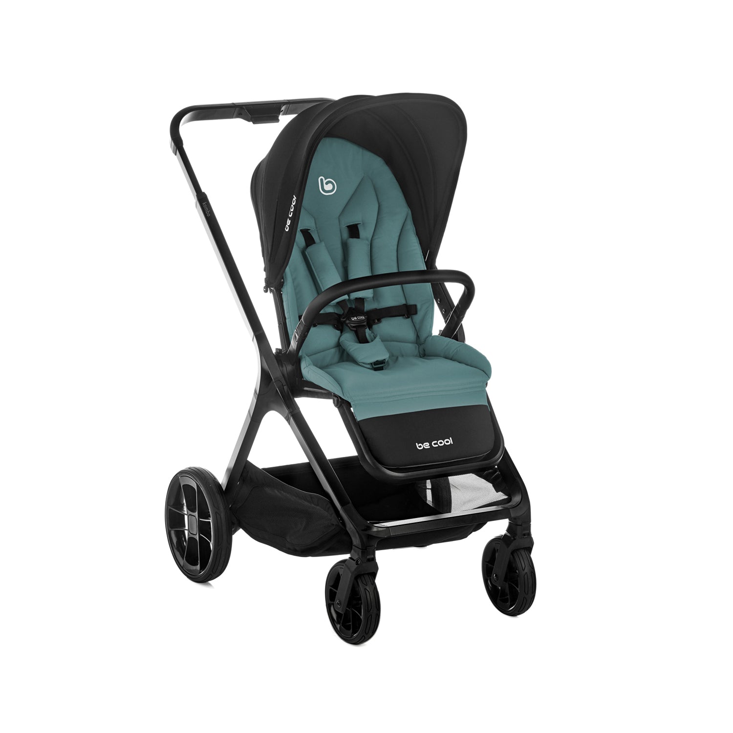 Be Cool Kombo Trio: Pushchair + Carrycot + i-Size Travel Baby Carrier, Be Teal