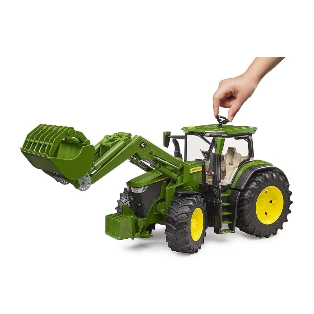 Bruder John Deere 7R 350 with Frontloader, Scale 1:16