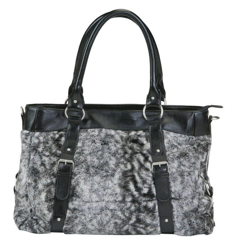 Jane Faux Leather & Fur Changing Bag