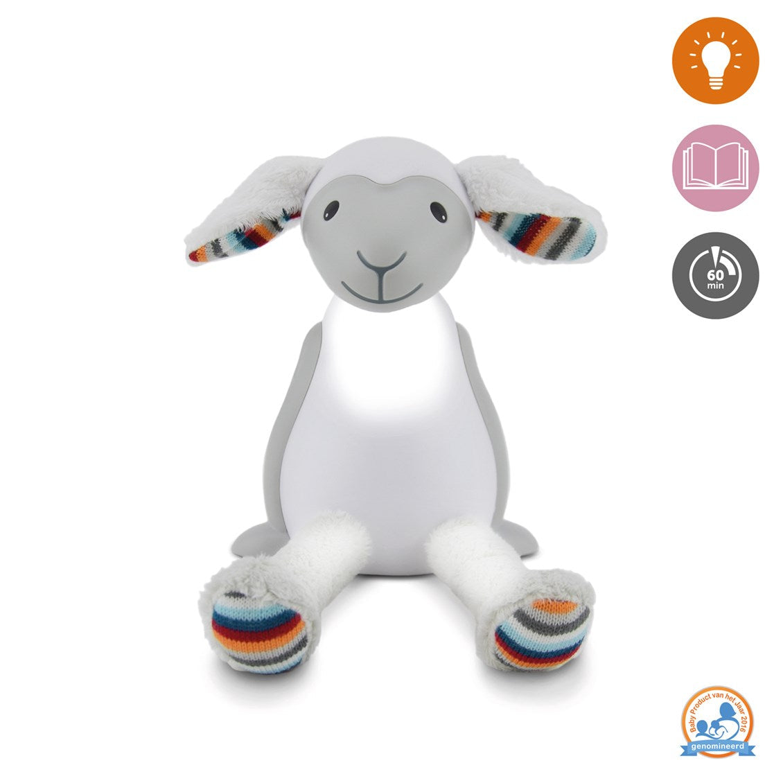 Zazu Fin the Sheep - Reading and Night Light Soft Toy