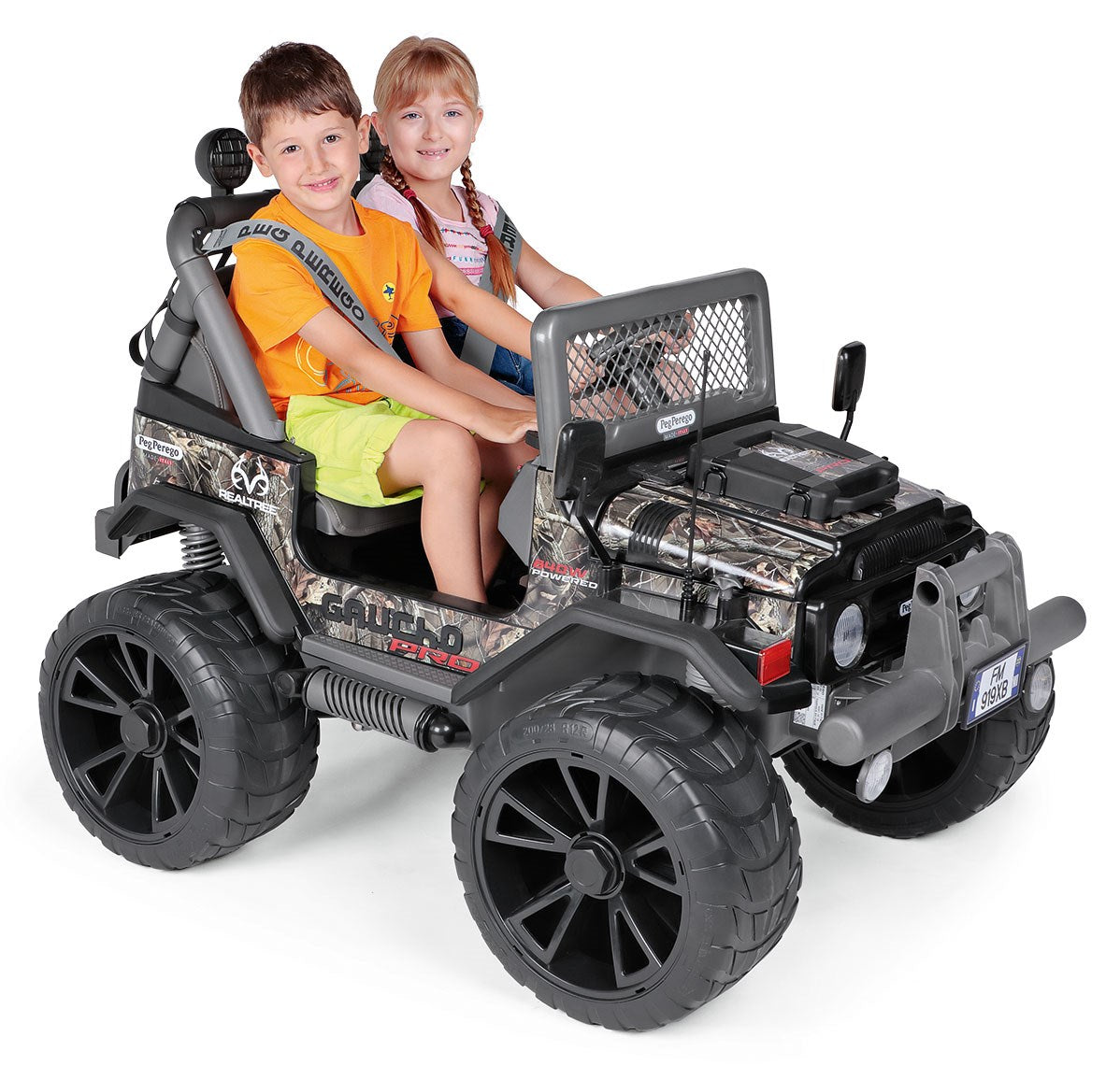 Peg Perego Gaucho Pro - Real Tree, 24 Volt 2 Seater Jeep, 6+ years
