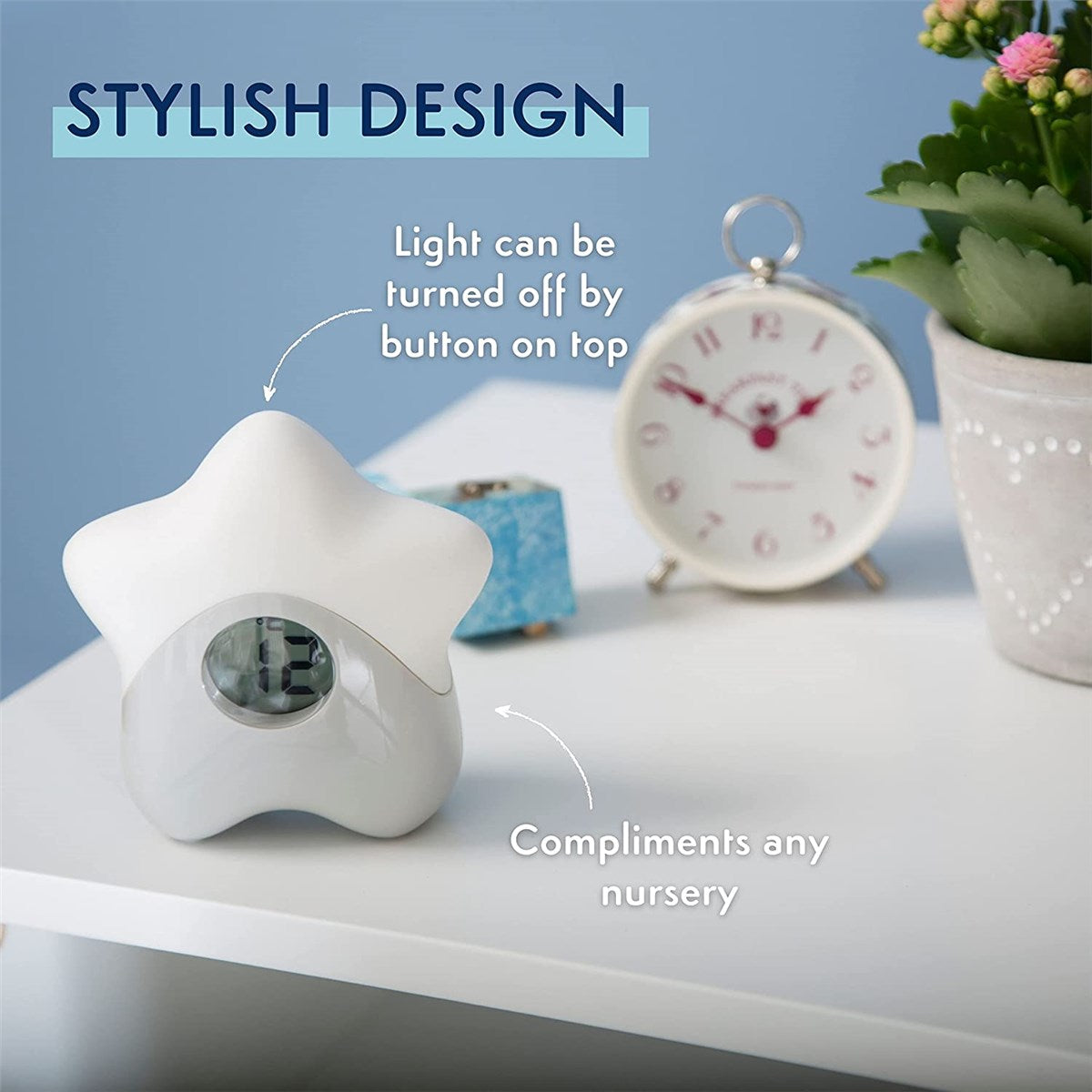 PurFlo Starlight Colour Changing Room Thermometer