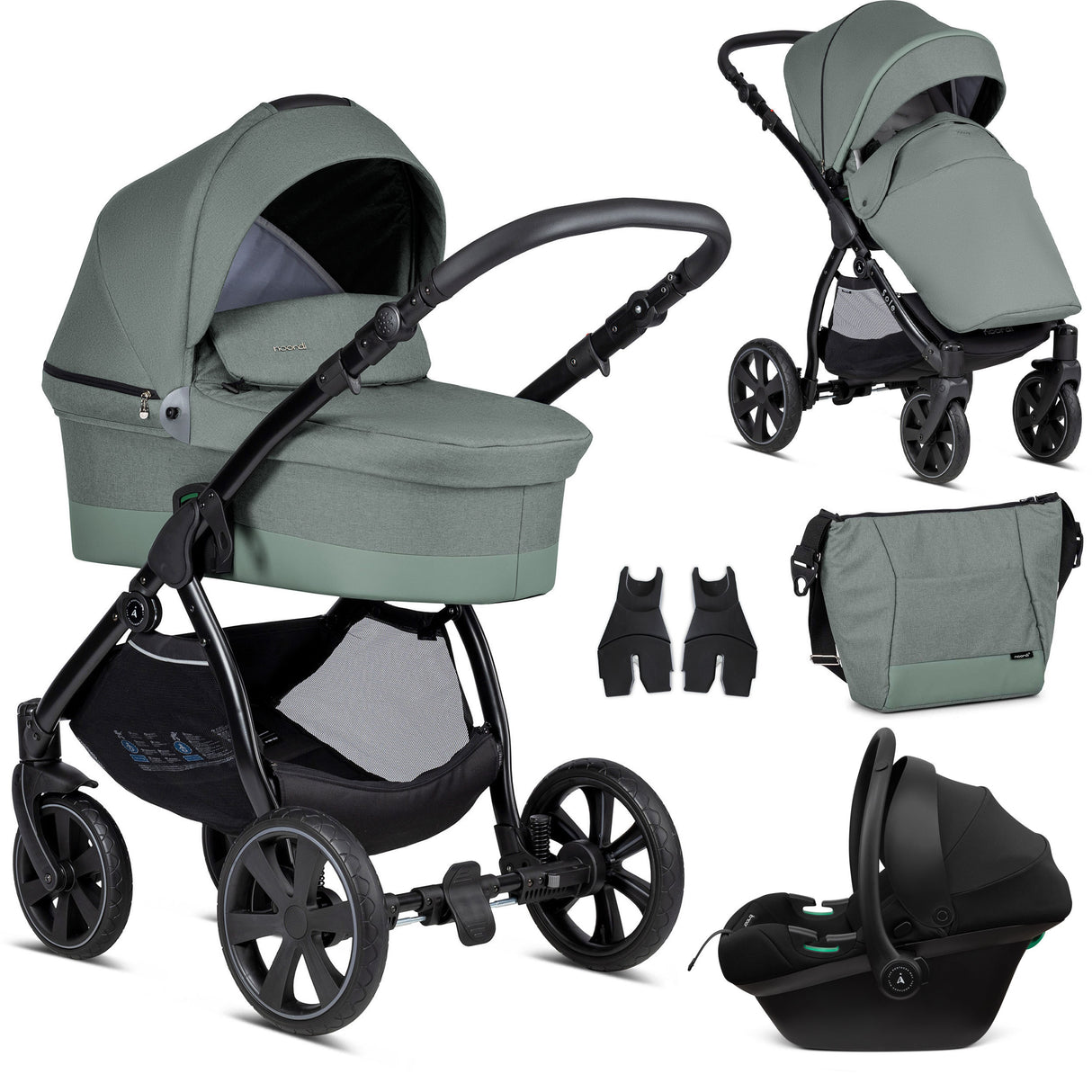 Noordi Sole Go 3in1 Travel System with Terra i-Size Car Seat