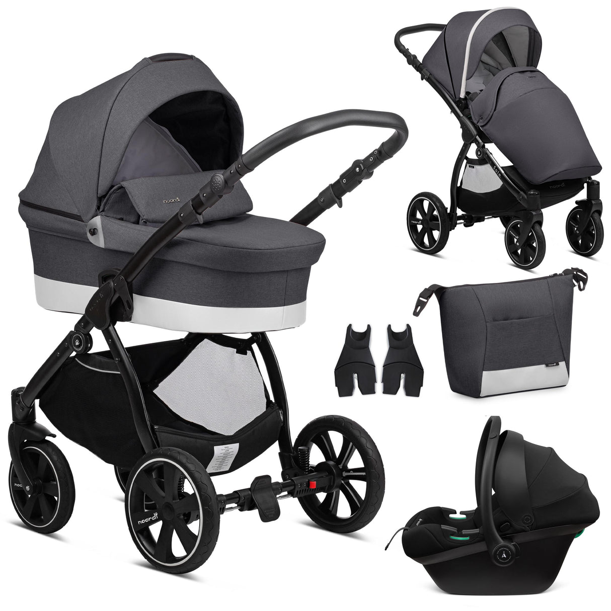 Noordi Sole Go 3in1 Travel System with Terra i-Size Car Seat