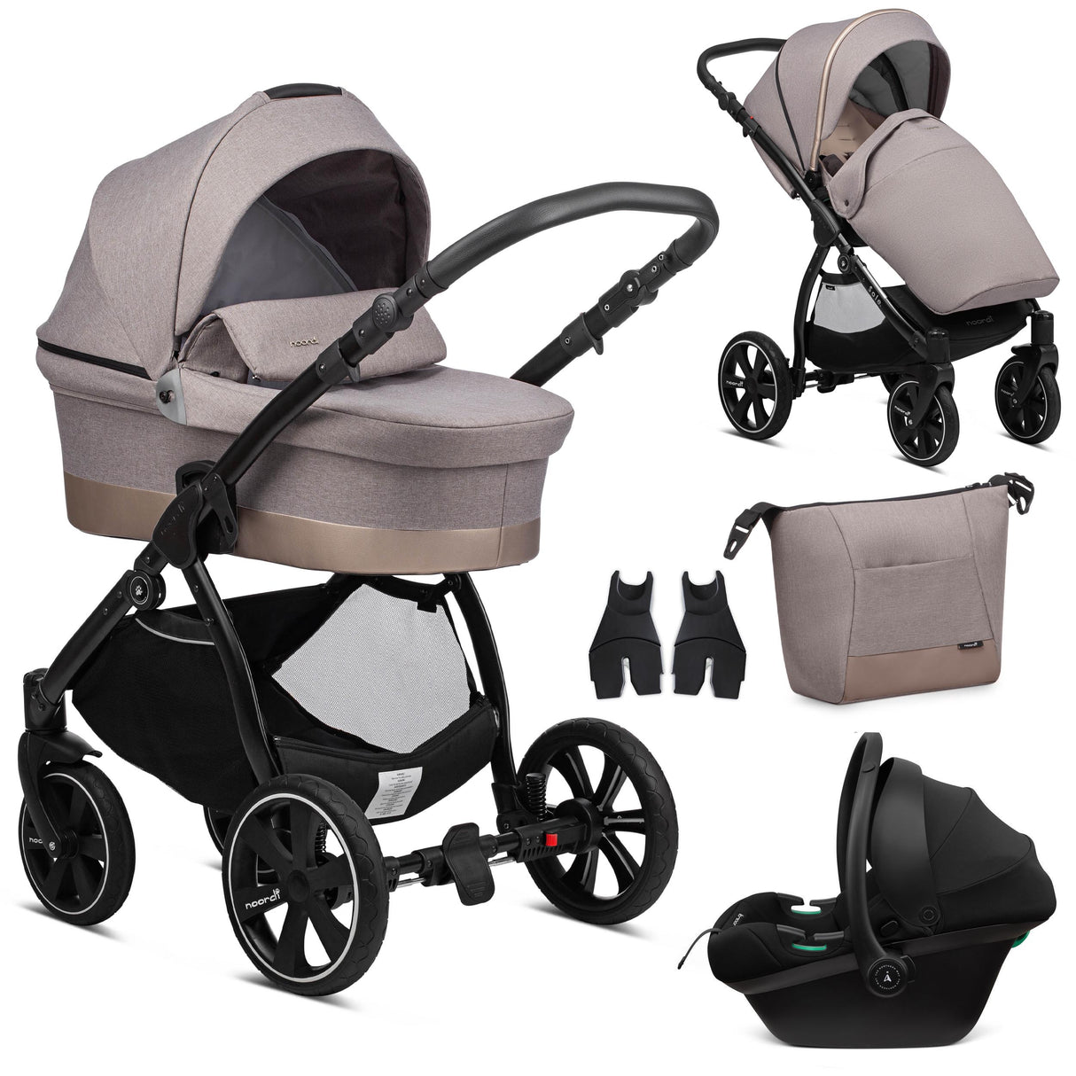 Noordi Sole Go 3in1 Travel System with Terra i-Size Car Seat