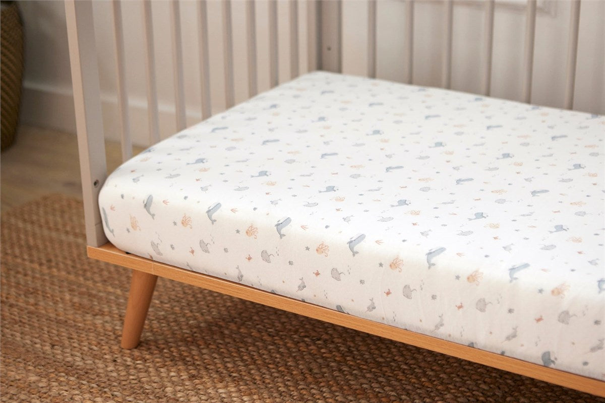 Baby Elegance 2 Pack Jersey Cot Bed Sheets, 140 x 70cm