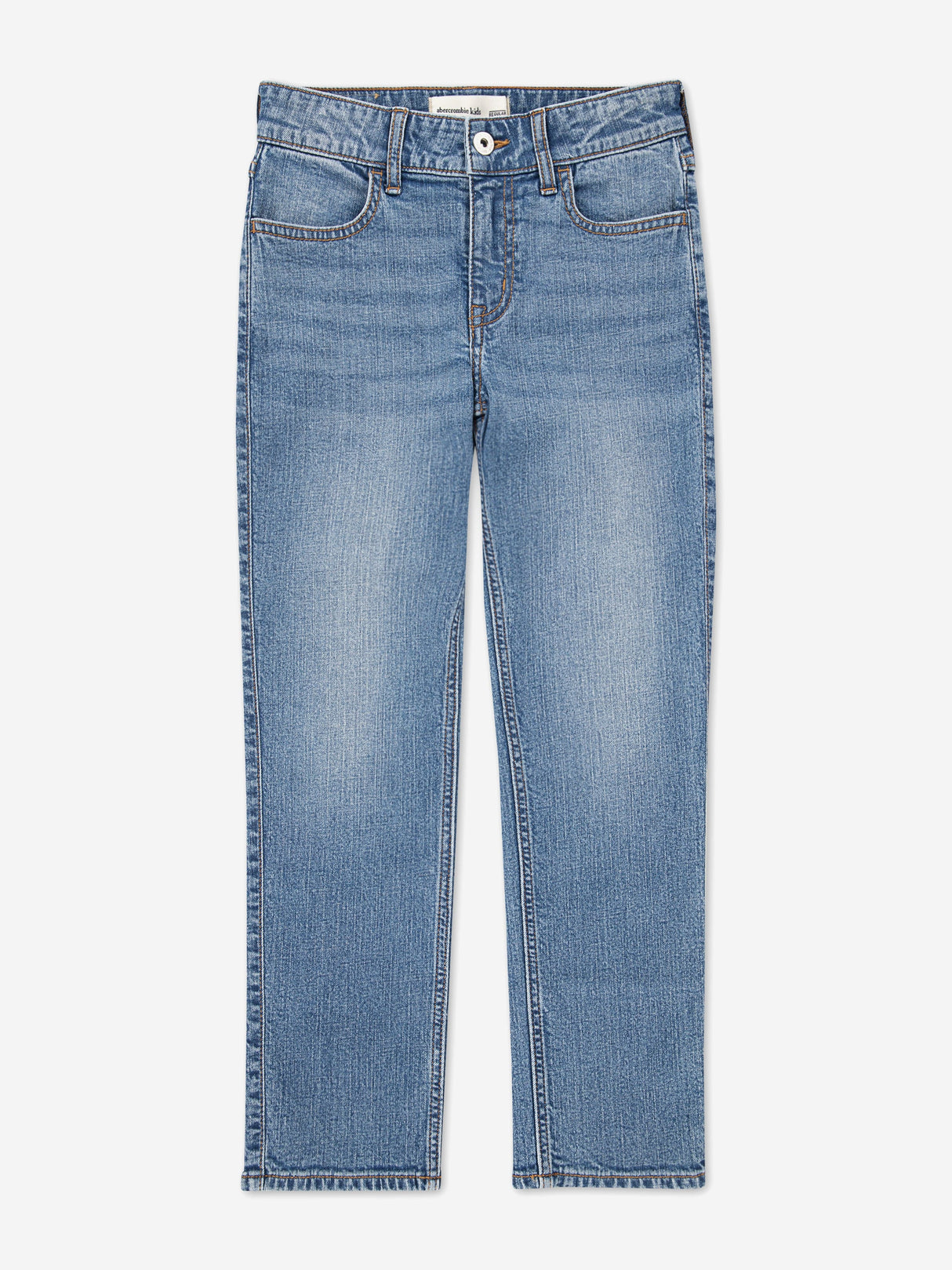 Abercrombie & Fitch Girls High Rise 90S Straight Jeans in Blue
