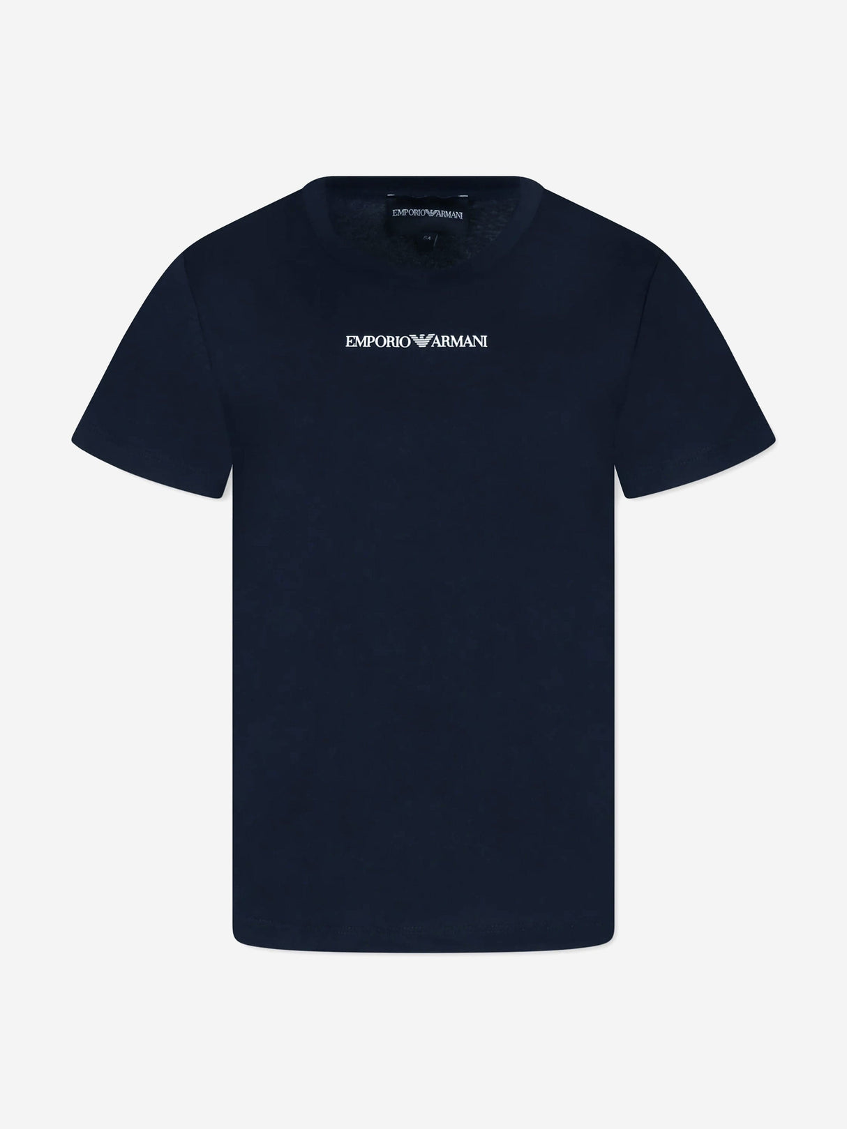 Emporio Armani Boys Logo T-Shirt in Navy