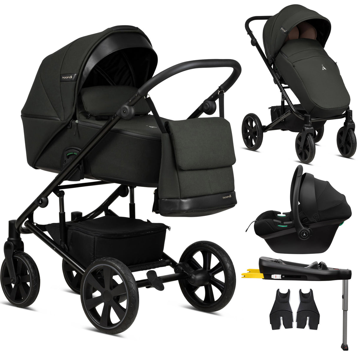 Noordi Aqua Thermo 3in1 Terra i-Size Travel System, Forest Green