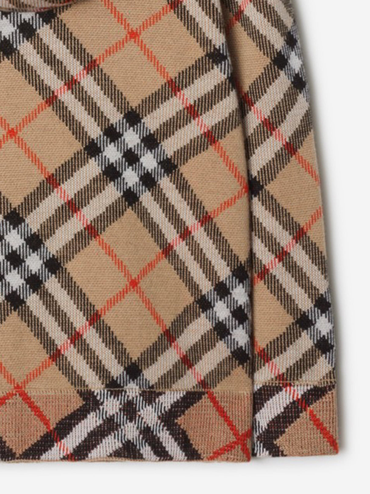 Burberry Boys Jimmy Check Zip Up Top in Beige