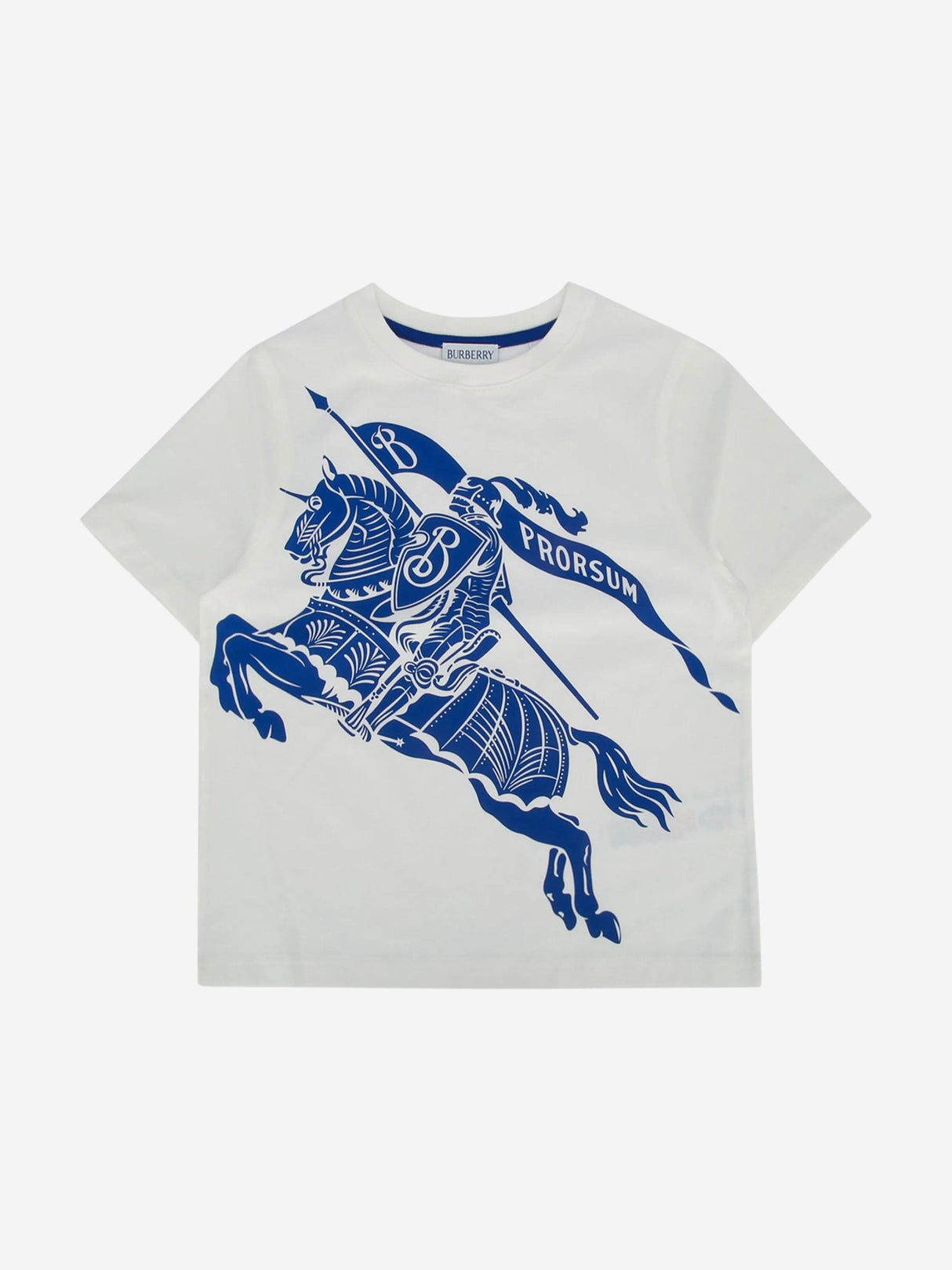 Burberry Kids Cedar Knight T-Shirt in White