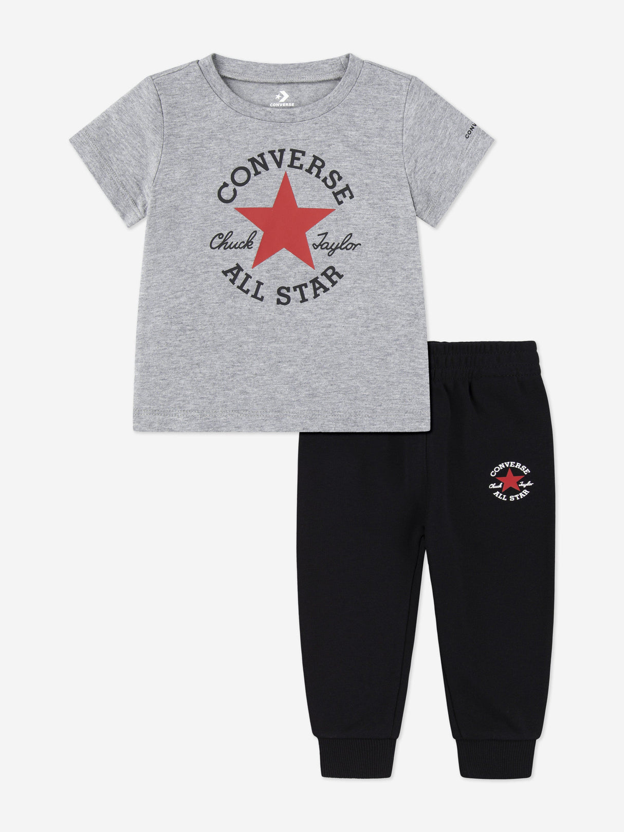 Converse Boys Dissected CTP T-Shirt and Pants Set in Black