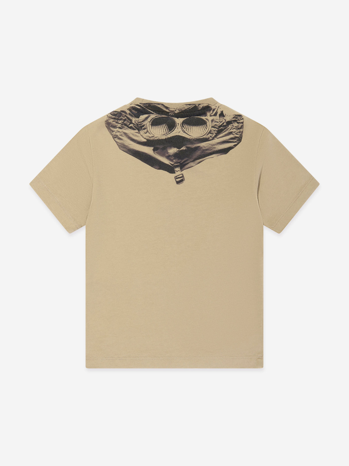 C.P. Company Boys Logo Back Goggle T-Shirt in Beige