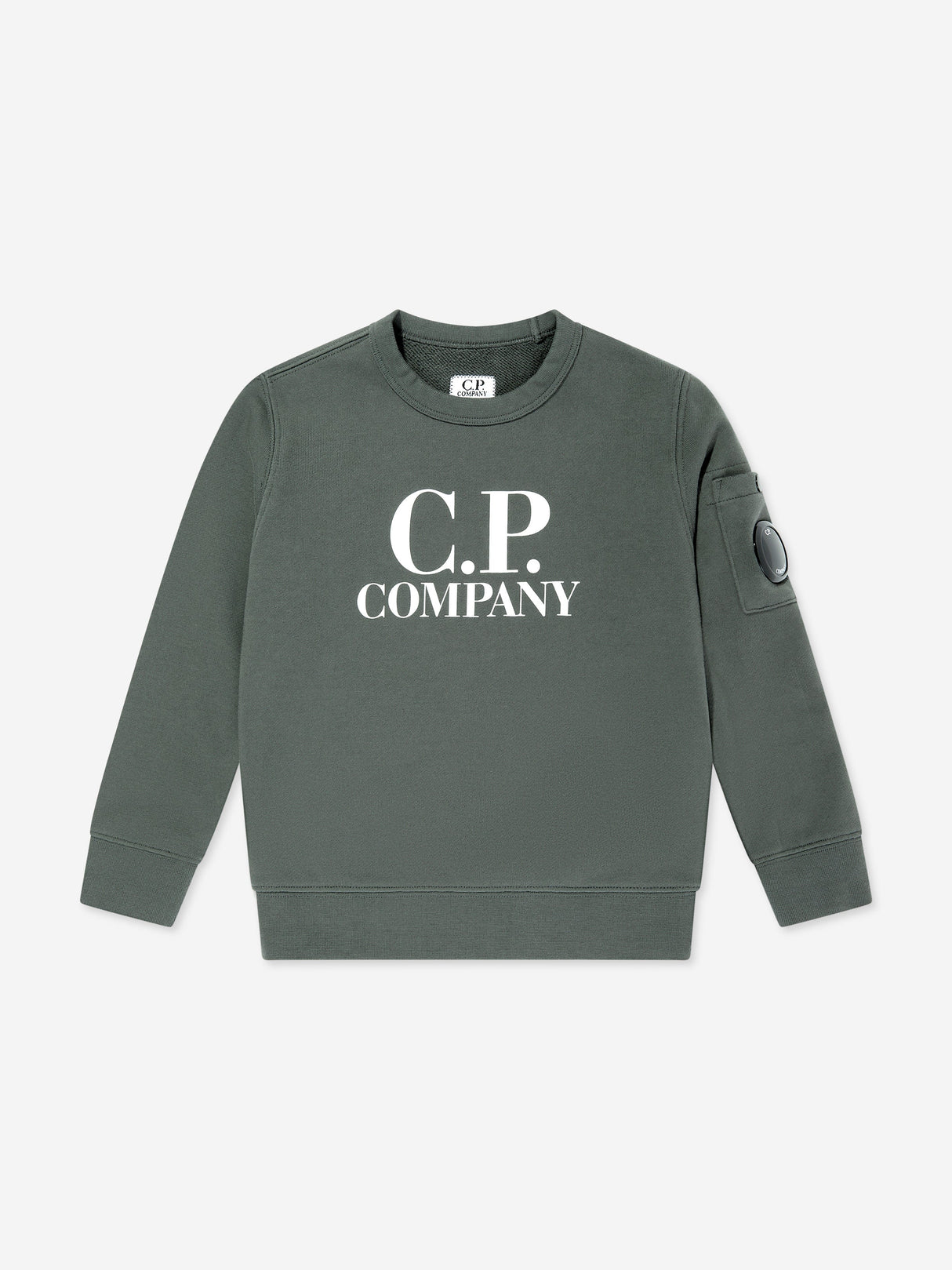 C.P. Company Boys Logo Sweatshirt in Grey