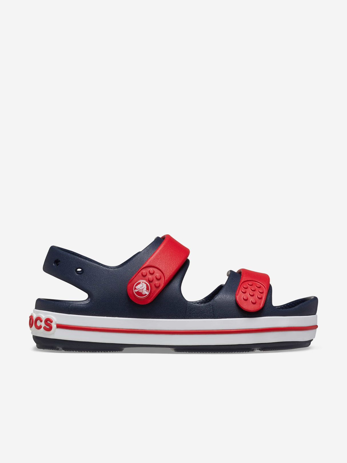 Crocs Kids Crocband Cruiser Sandal in Navy