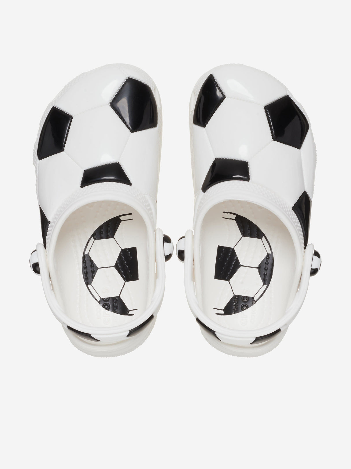 Crocs Kids Classic Soccer Ball Clog in White