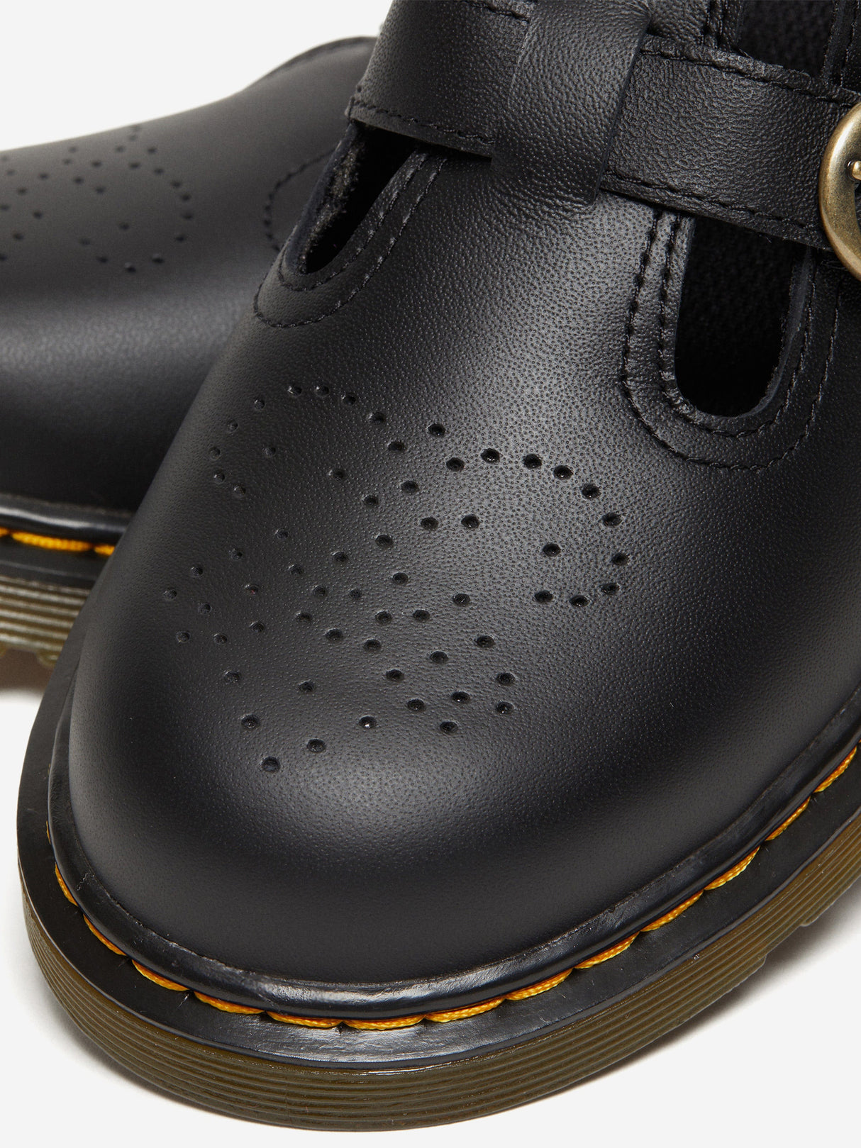 Dr Martens Girls 8065 Softy T Leather Mary Jane Shoes in Black