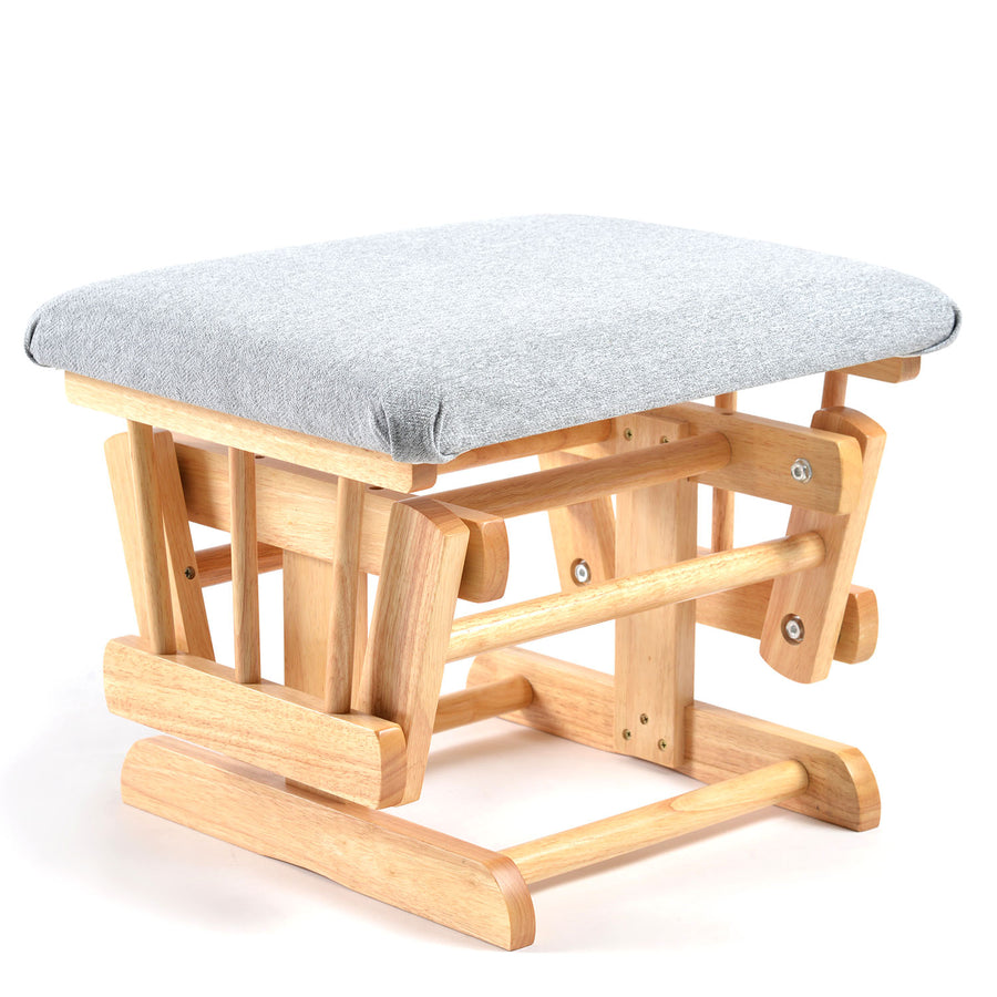 Johnston's Brompton Baby Nursing Glider & Footstool – Suedette Comfort with Smooth Glide